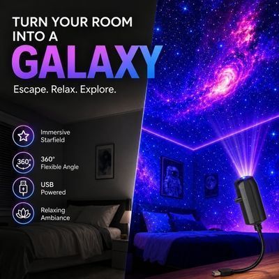 🔥LAST DAY 40% OFF - 🌌🌠HD Smart Dynamic 5D Holographic Night Light Projector